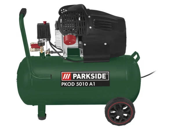PARKSIDE Compressore a doppio cilindro PKOD 5010 A1 vista angolata